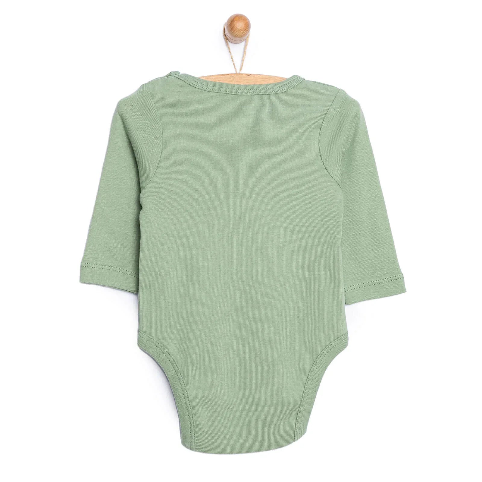 HelloBaby Baby Boy Long Sleeve Bodysuit - Dark Green