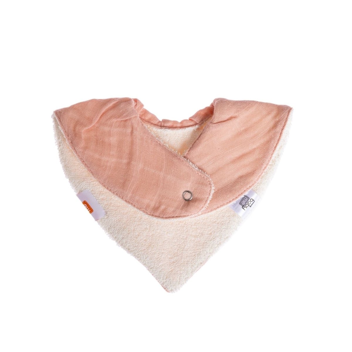 baby me Muslin Dribble Bib Blush - mezetto
