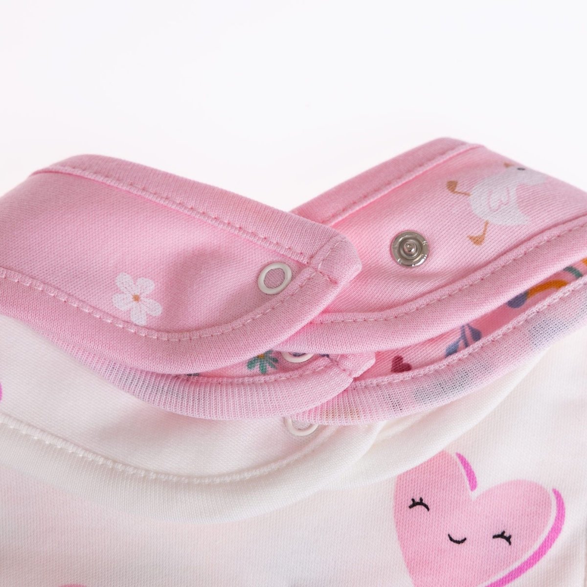 baby me Pink Baby Bib Pack of 3 - mezetto