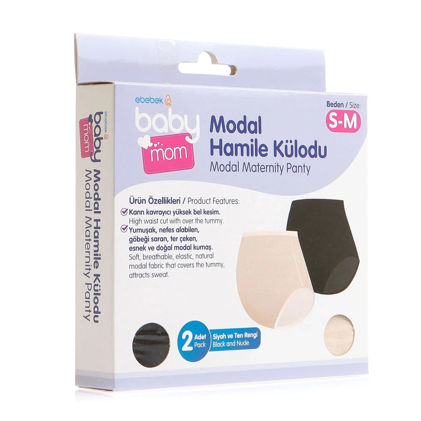 baby mom Maternity Briefs 2 pcs - Multicolour - mezetto