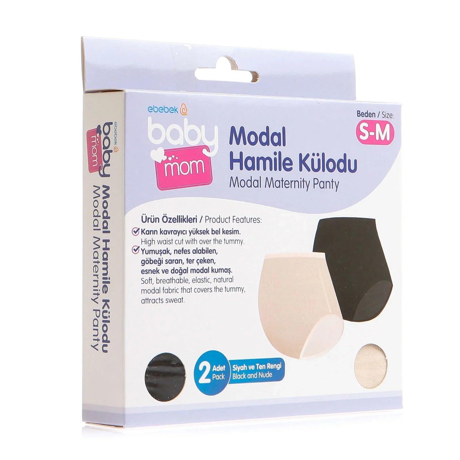 baby mom Maternity Briefs 2 pcs - Multicolour - mezetto