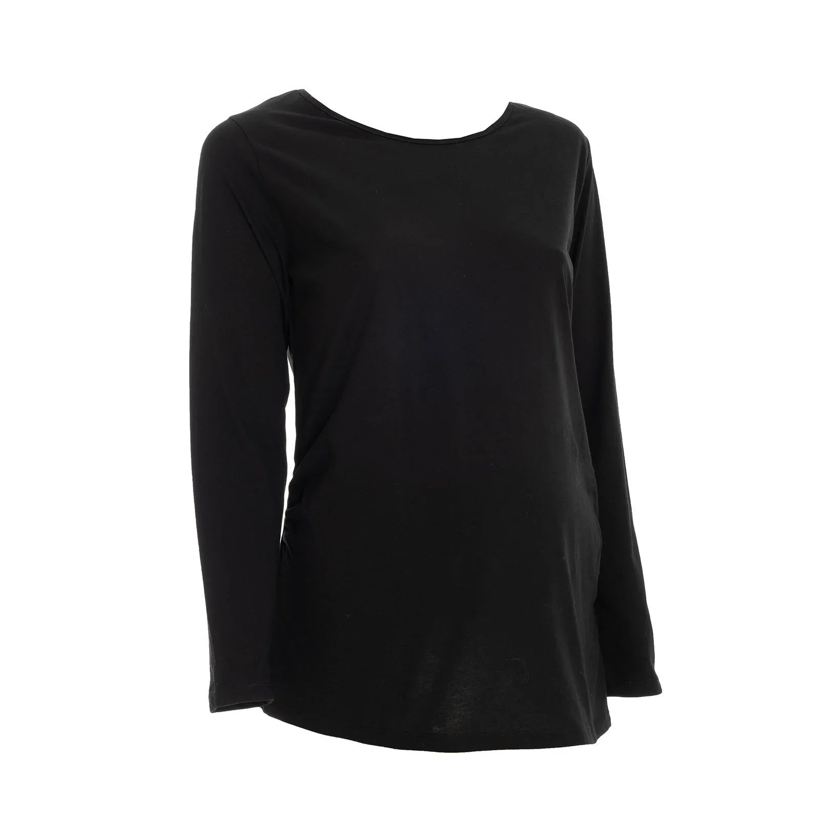 baby mom Short Sleeve Maternity Tshirt - Black - mezetto