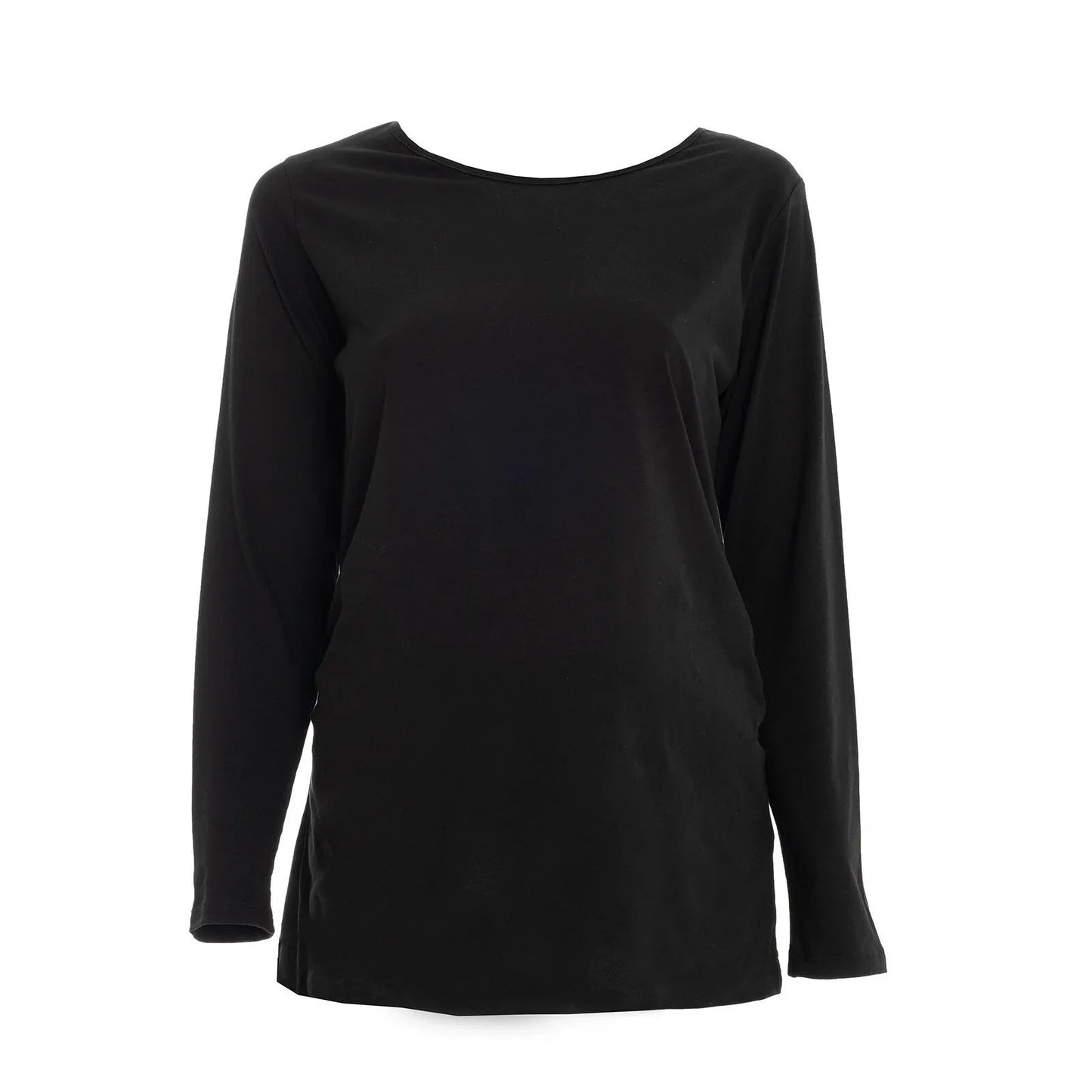 baby mom Short Sleeve Maternity Tshirt - Black - mezetto