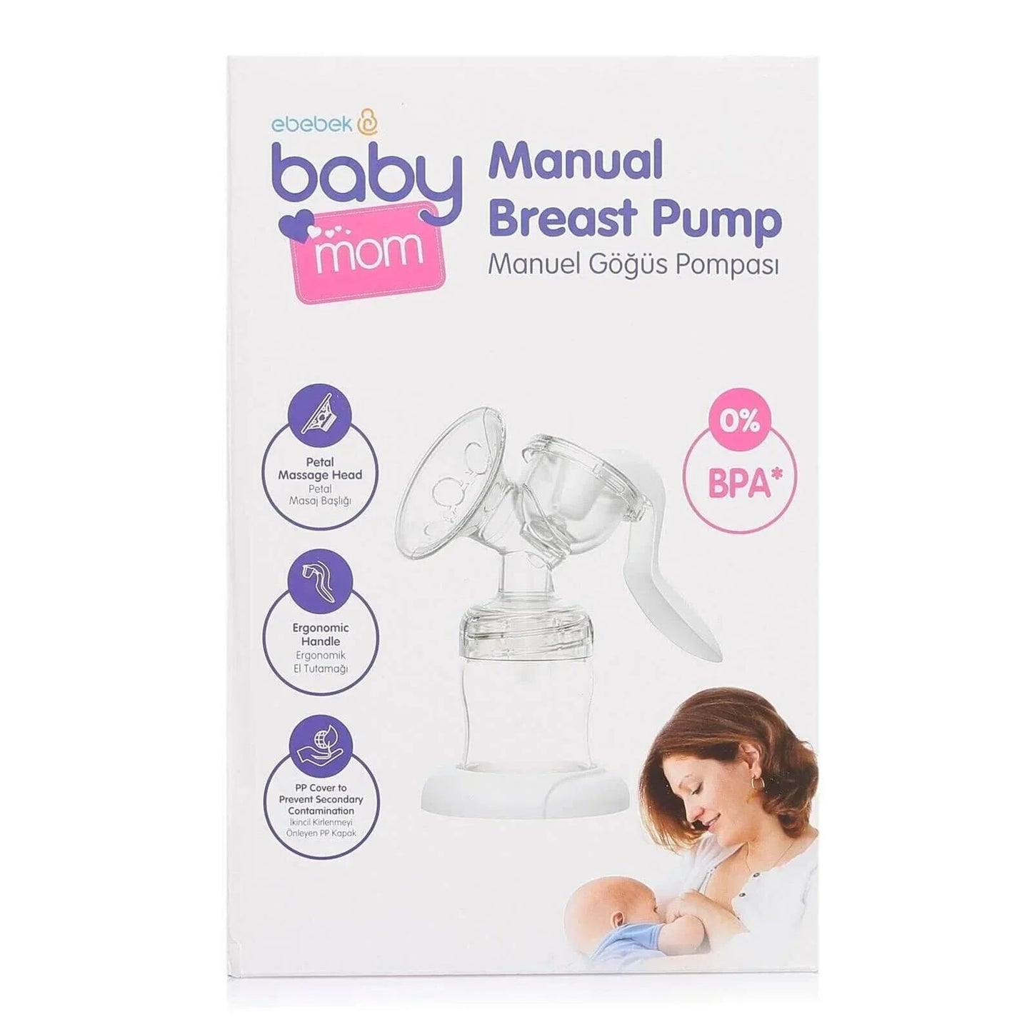 baby mom Single Manual Breast Pump - mezetto
