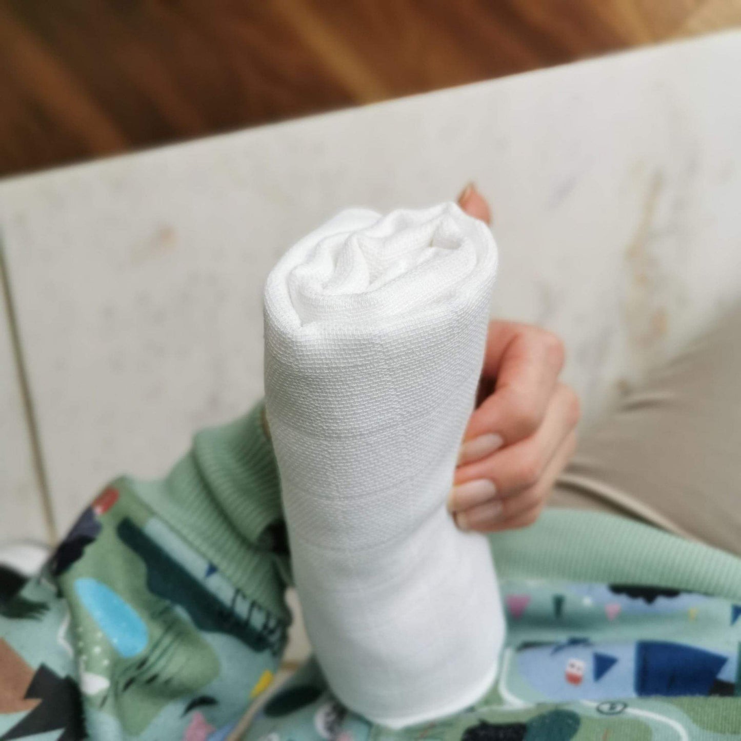 Baby muslin cloths - set of 4 - white