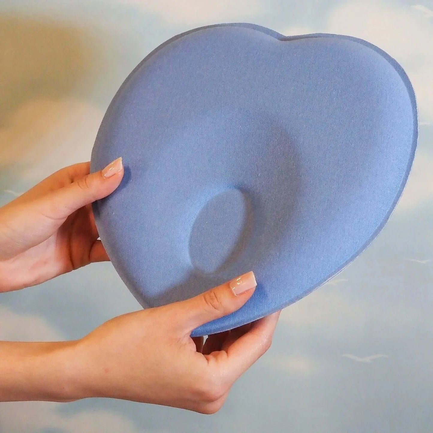 baby plus Baby Flat Head Pillow - Blue - mezetto