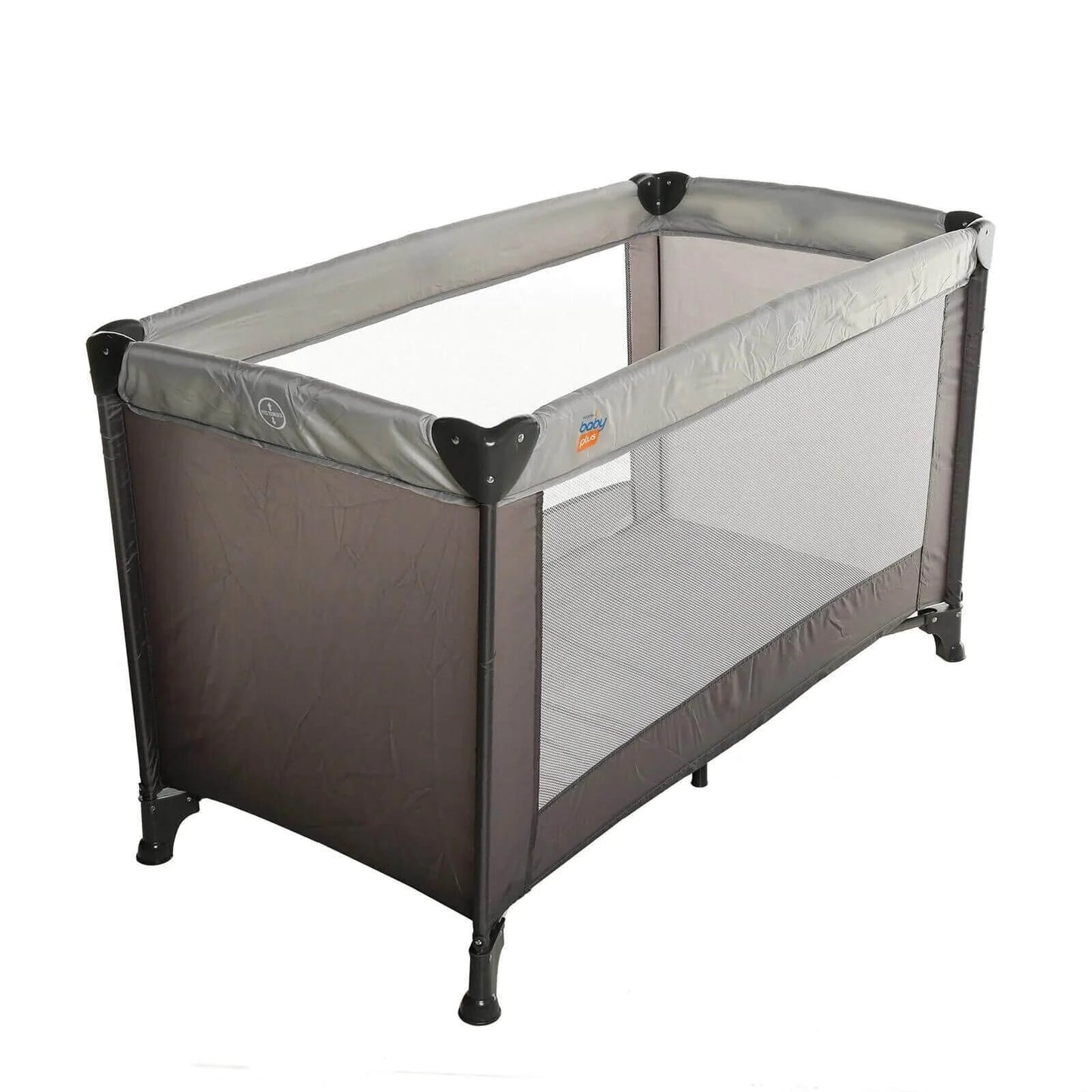 baby plus Eco Travel Cot - Grey - mezetto
