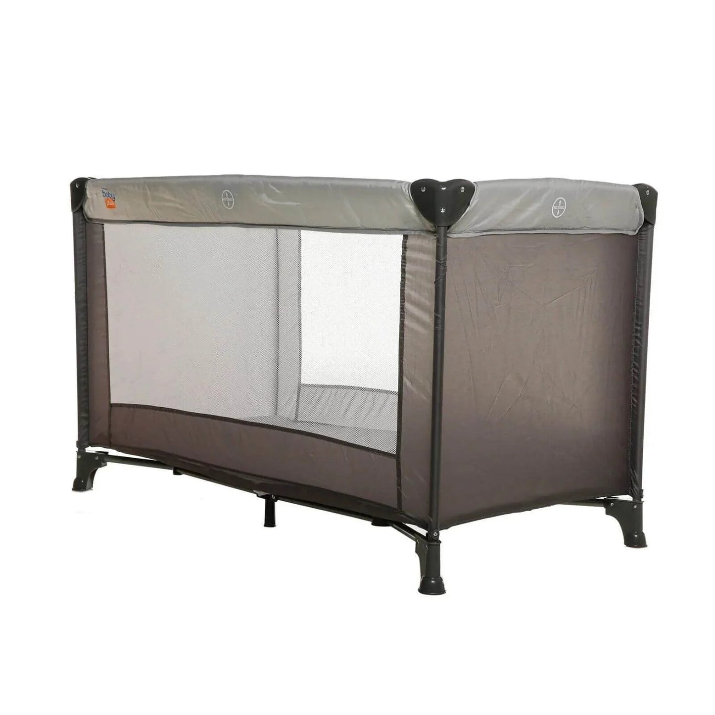 baby plus Eco Travel Cot - Grey - mezetto