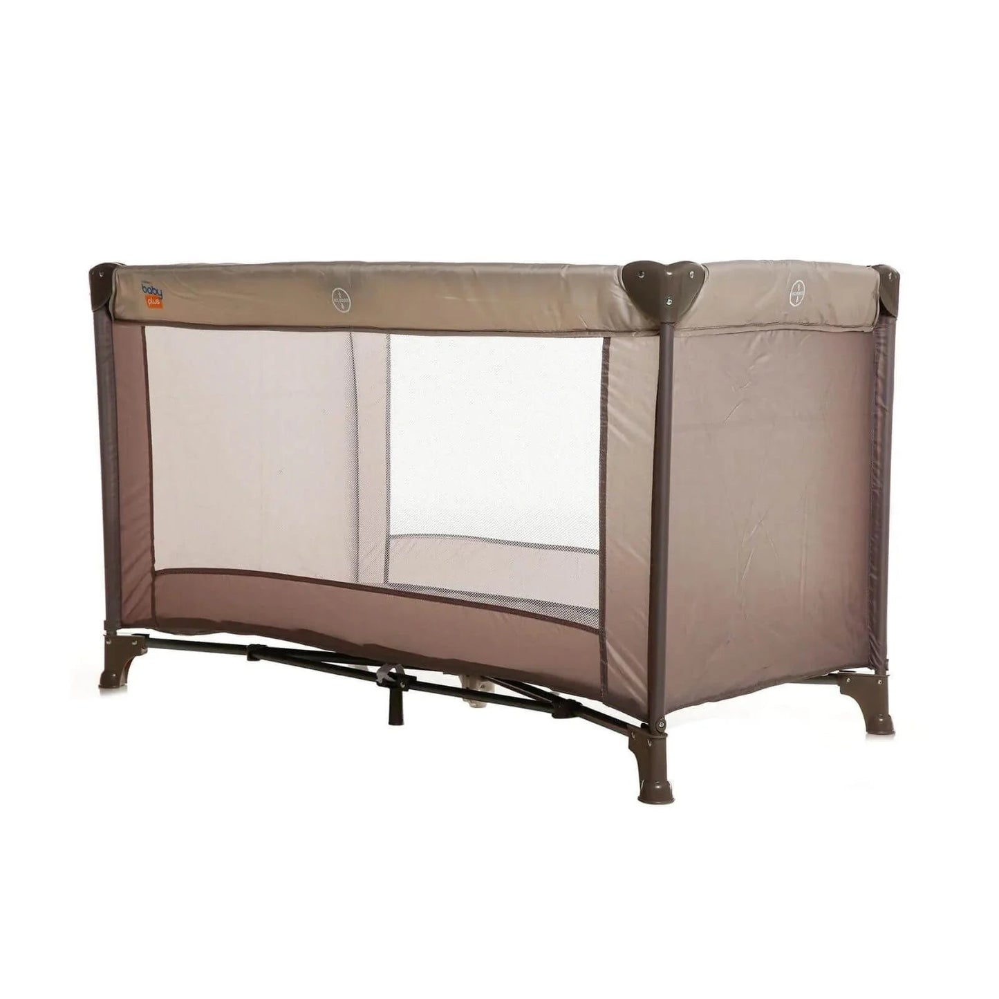 baby plus Eco Travel Cot - Khaki - mezetto
