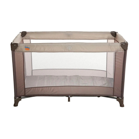 baby plus Eco Travel Cot - Khaki - mezetto