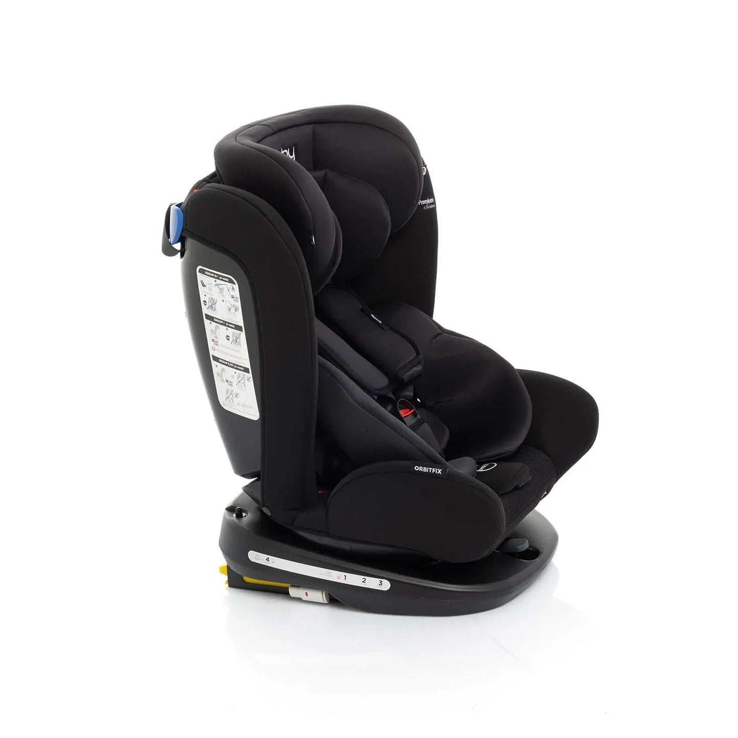 baby plus Orbitfix Group 0/1 Baby Car Seat - Black - mezetto
