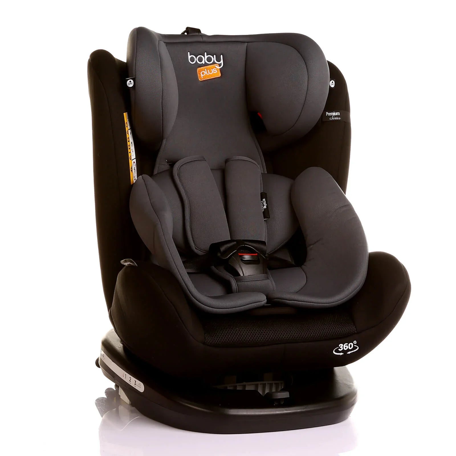 baby plus Orbitfix Group 0/1 Baby Car Seat - Black Grey - mezetto