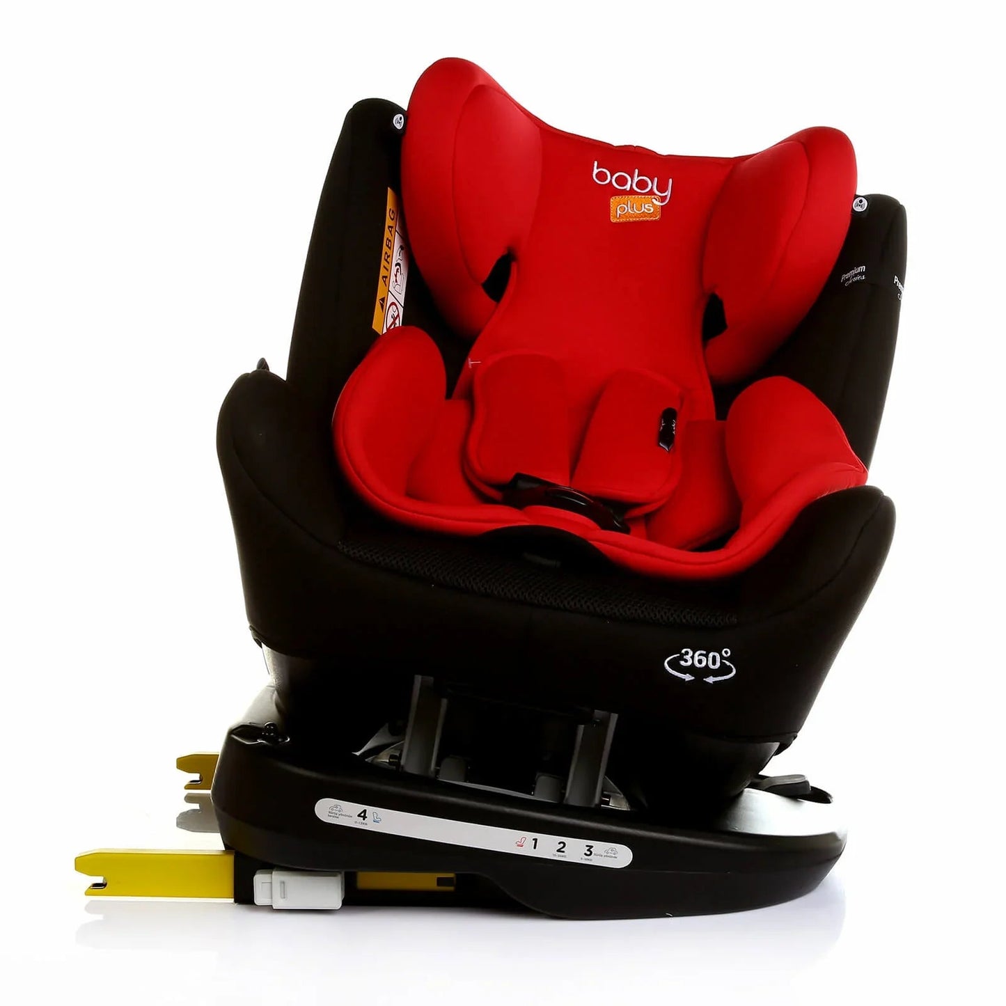 baby plus Orbitfix Group 0/1 Baby Car Seat - Black Red - mezetto