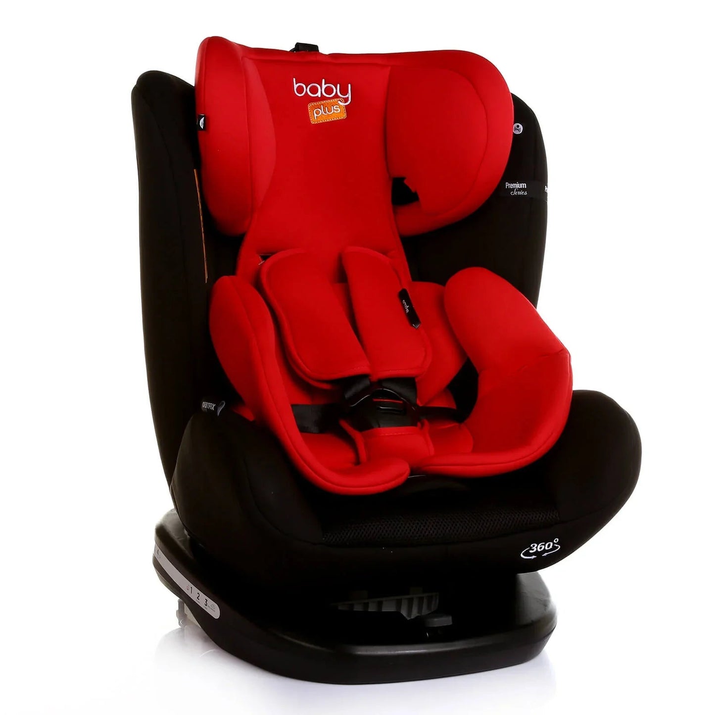 baby plus Orbitfix Group 0/1 Baby Car Seat - Black Red - mezetto