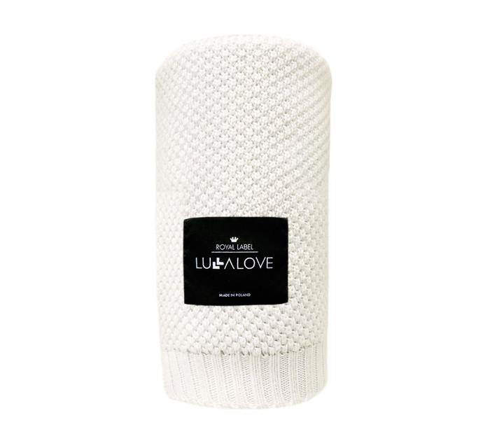 Bamboo baby blanket - Coconut - Macaroon knit