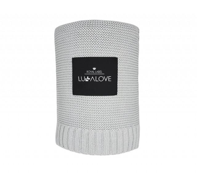 Bamboo baby blanket - Grey - Classic knit