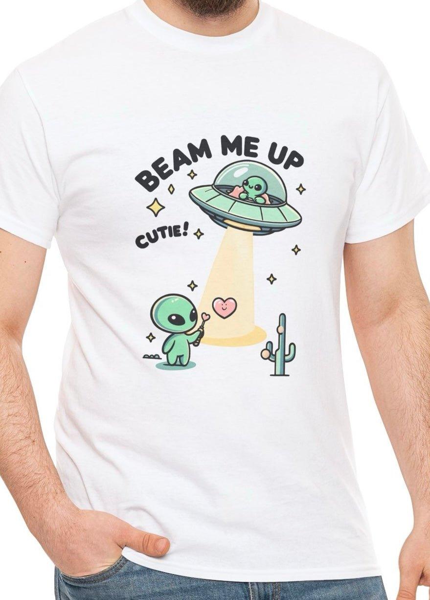 Beam Me Up, Cutie T-Shirt – Alien Love Space Tee - mezetto KEOLIX KEOLIX