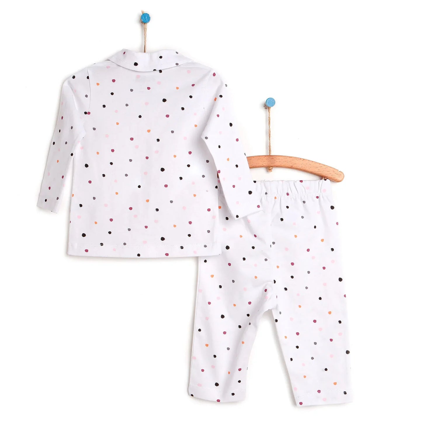 HelloBaby Basic Baby Girl Pyjamas Set - White