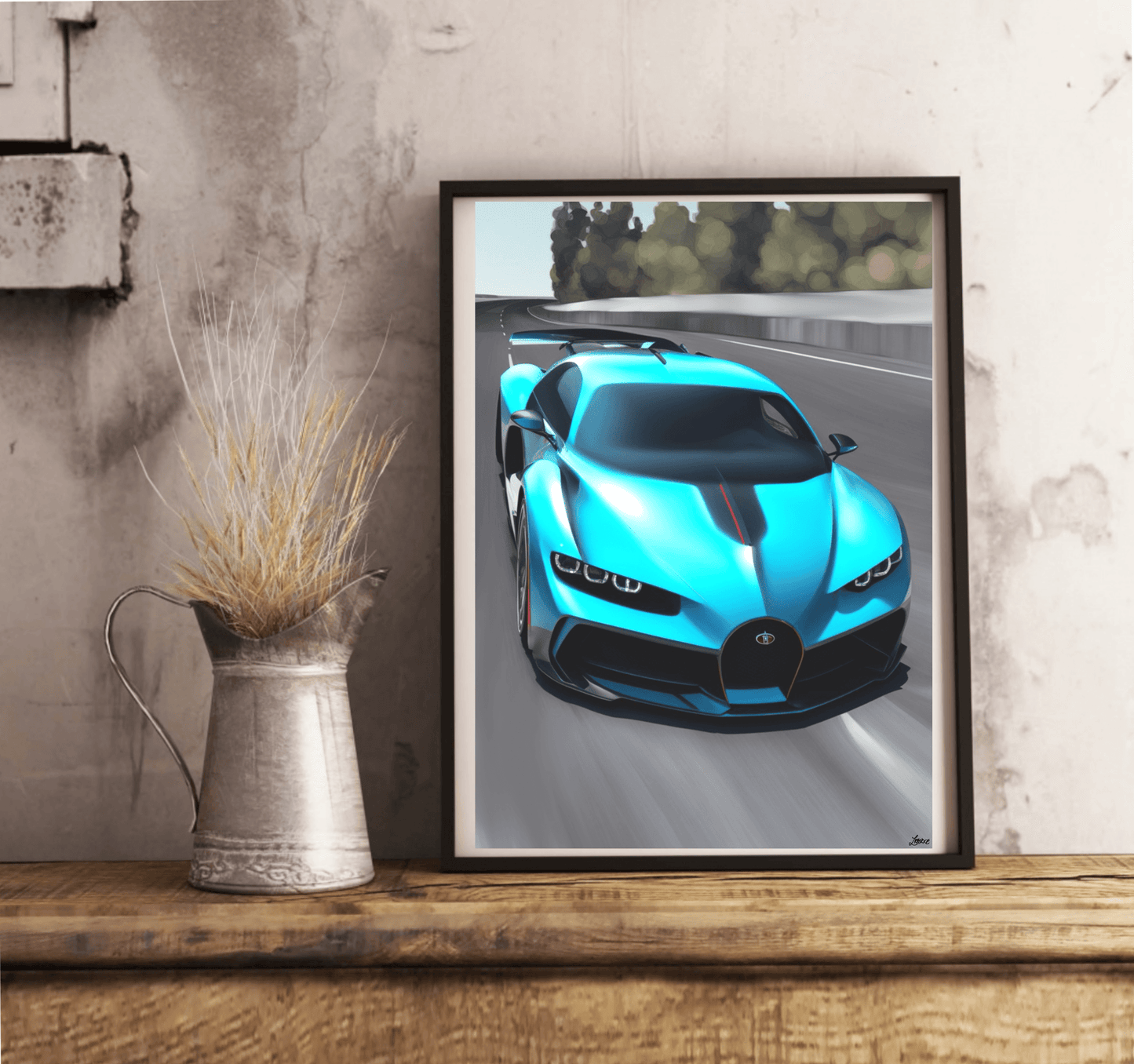 Bugatti Divo Artwork: Nature in Motion Print - mezetto KEOLIX KEOLIX