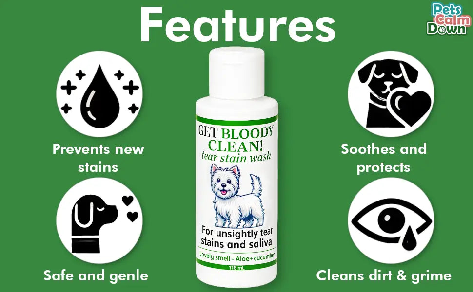 Tear Stain Remover. Gently Remove Eye Residue & Prevent Stains