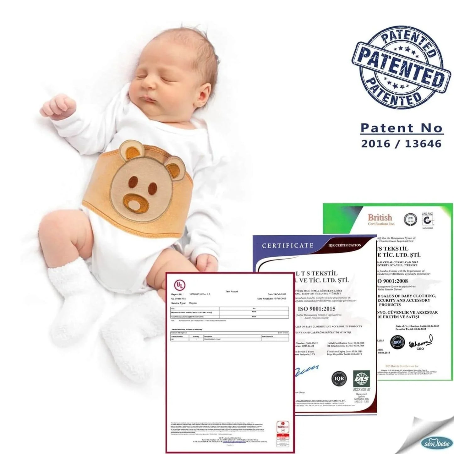 Belly Band for Relieving Gas Pains of the Baby