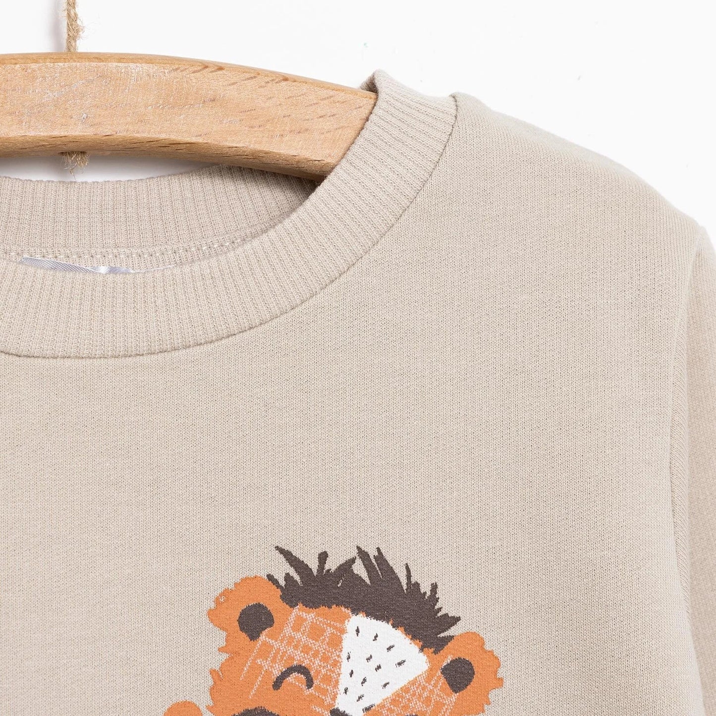 HelloBaby Basic Lion Sweatshirt - Mink