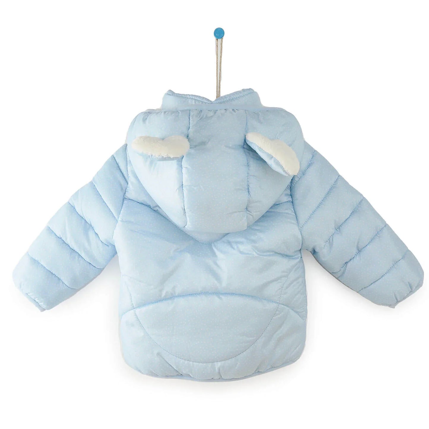 Midimod Baby Girl Coat with Ears - Blue