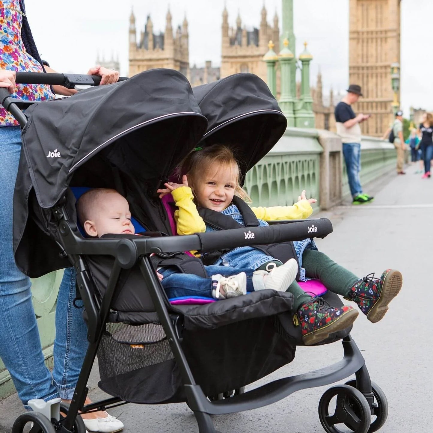 Outlet - Joie Aire Twin Stroller - Dark Pewter