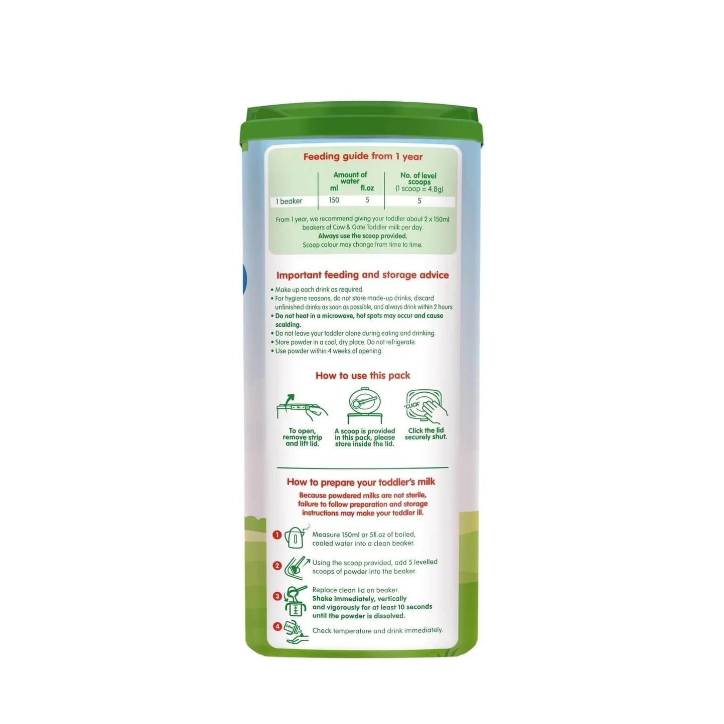 Cow and Gate 4 Toddler Milk Formula 2+ years 800g