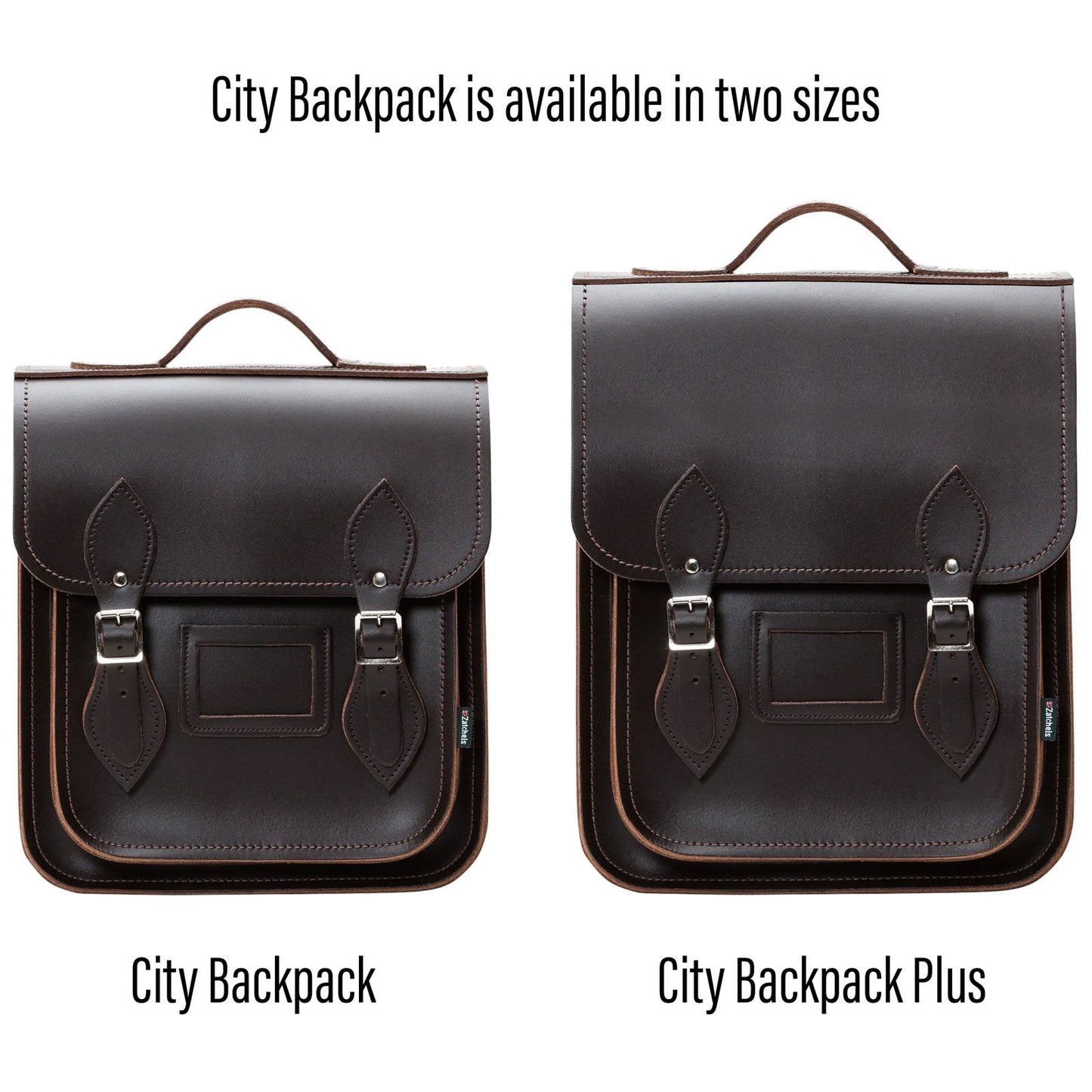 Handmade Leather City Backpack - Dark Brown-5