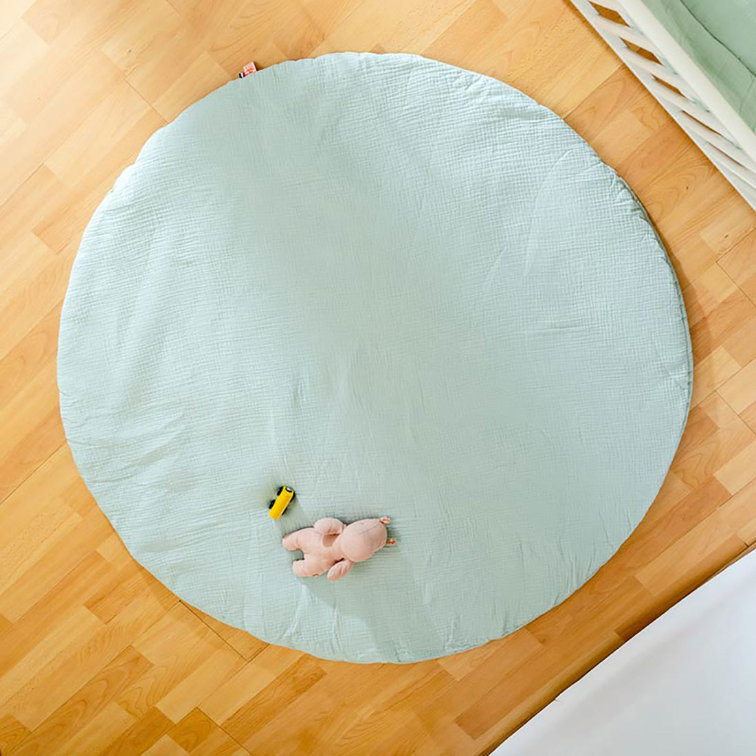 Organic Cotton Activity Mat Havane - Green