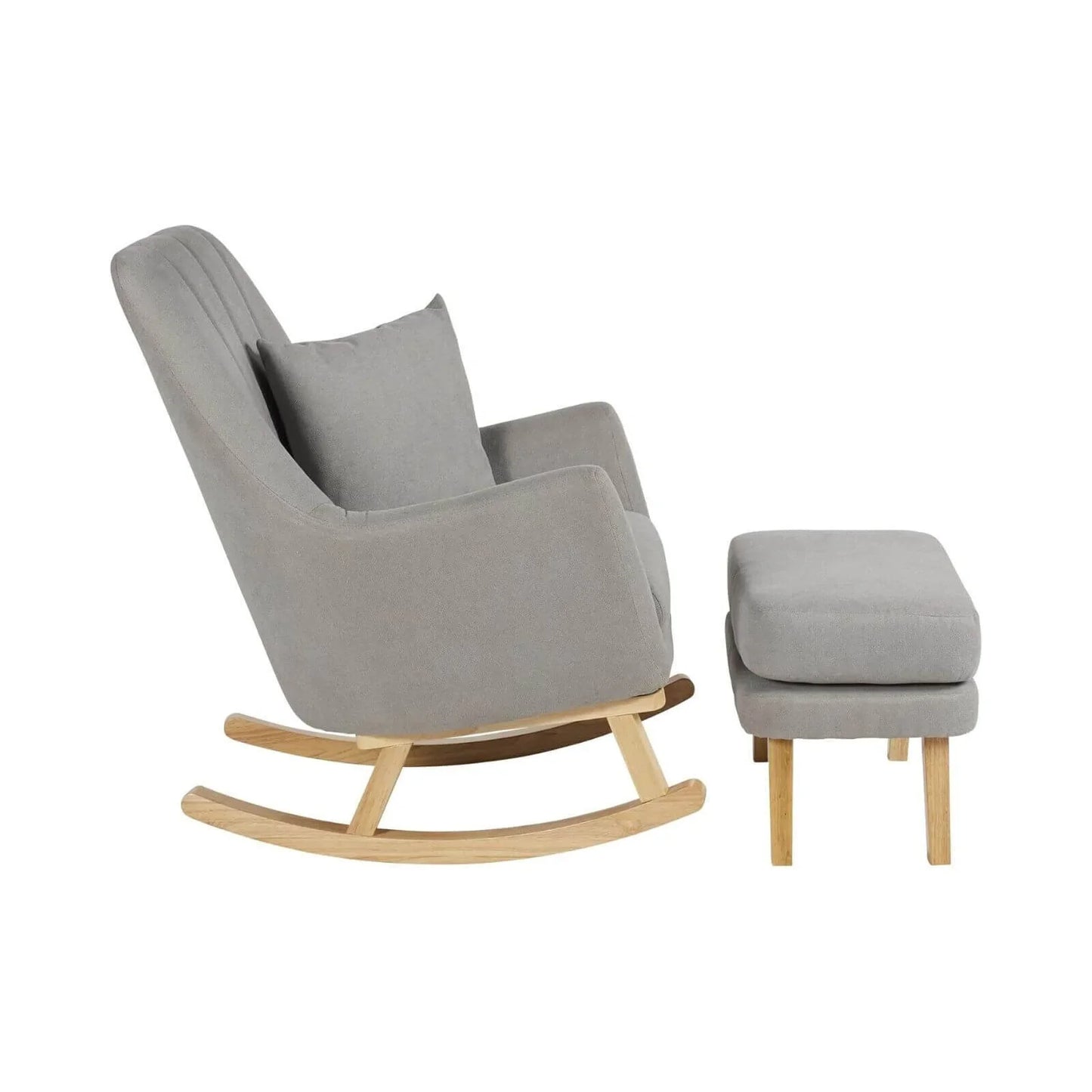 Ickle Bubba Eden Deluxe Nursery Chair & Stool - Pearl Grey