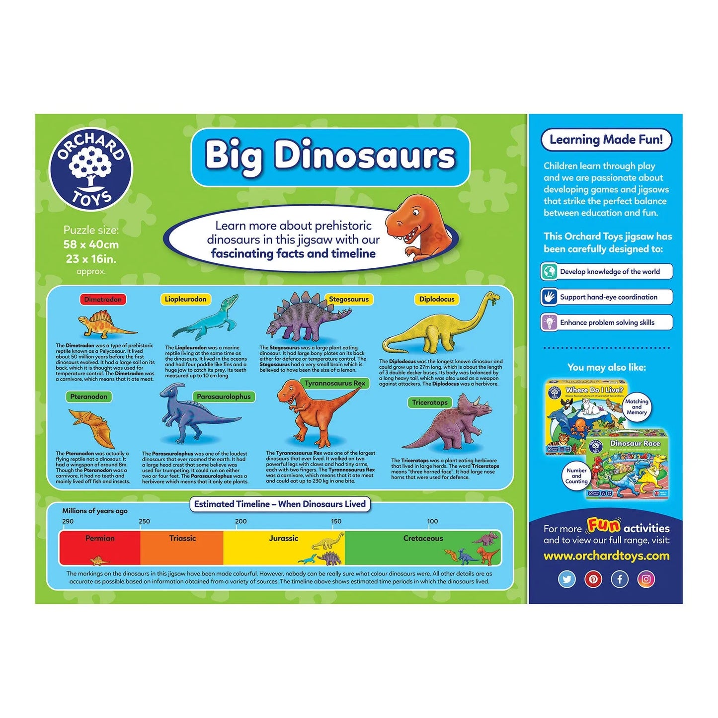 Orchard Toys Big Dinosaurs Jigsaw Puzzle
