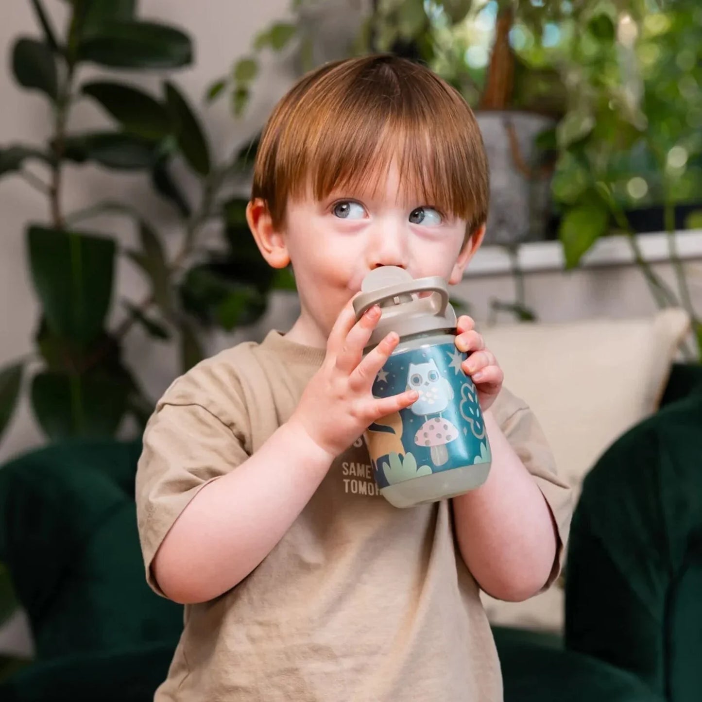 Vital Baby Hydrate Sippy Straw Cup 350ml - Woodland Glow