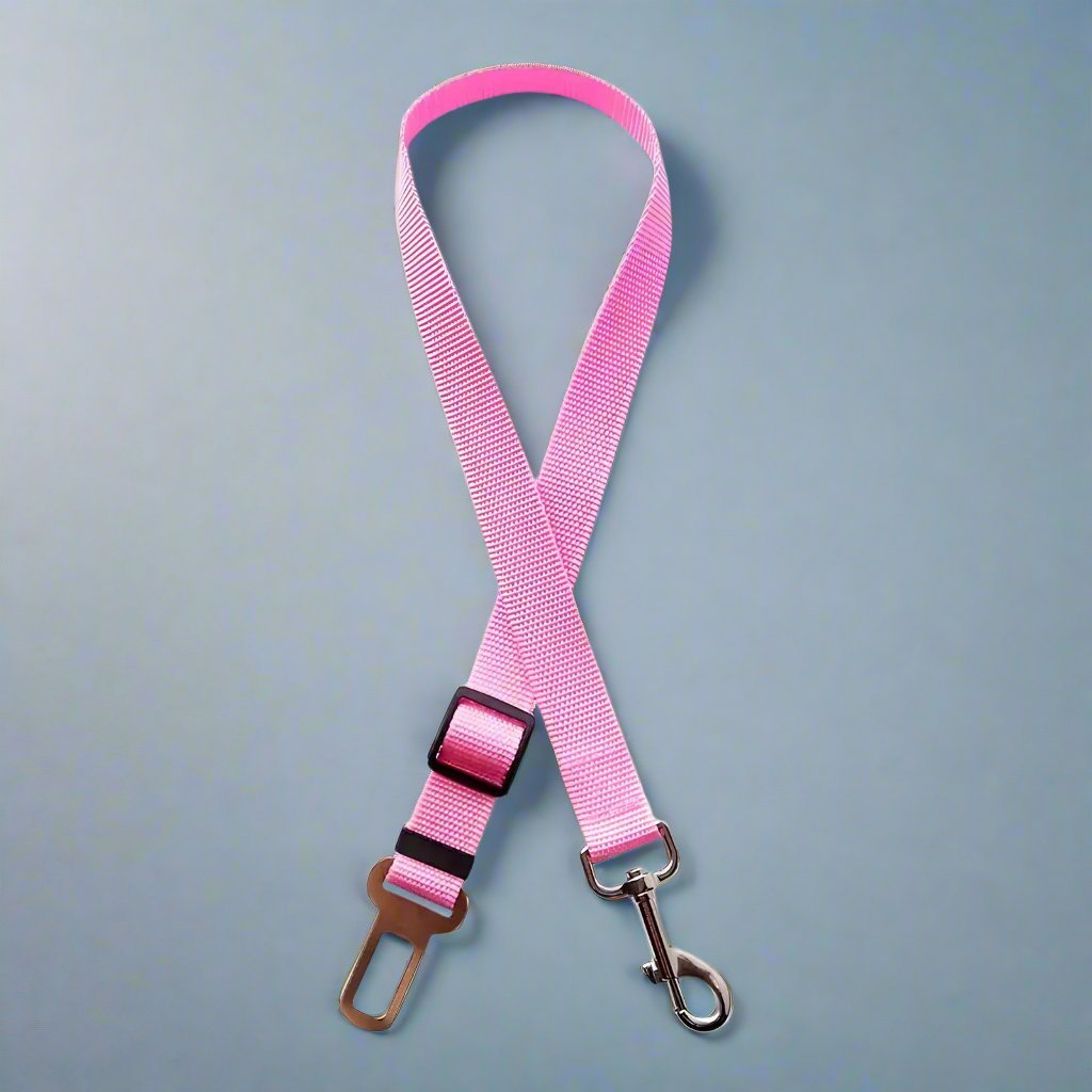 Dog Seat Belt Restraint - Pastel Pink - mezetto PupClub Couture PupClub Couture