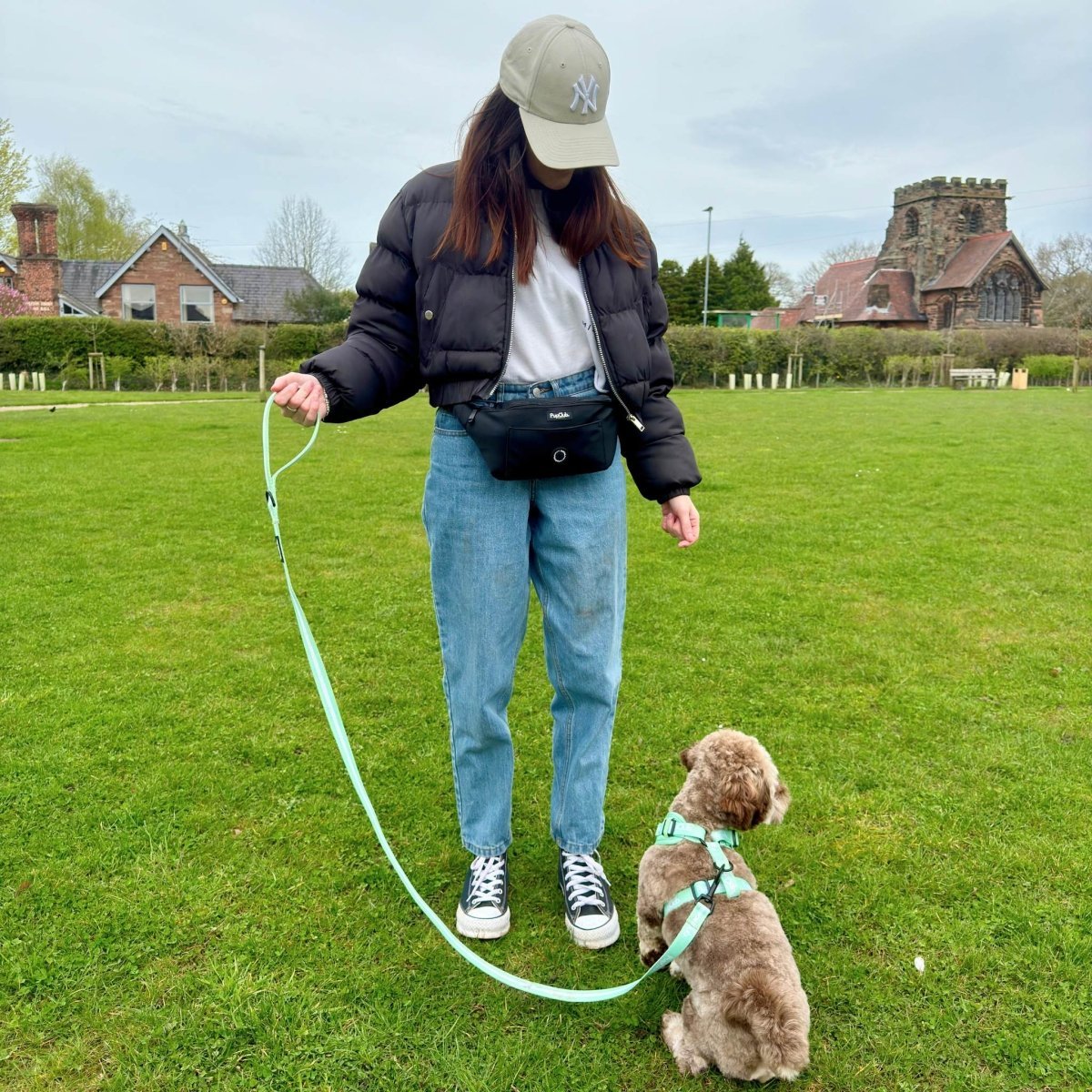 Dog Walking Bum Bag - Black - mezetto PupClub Couture PupClub Couture
