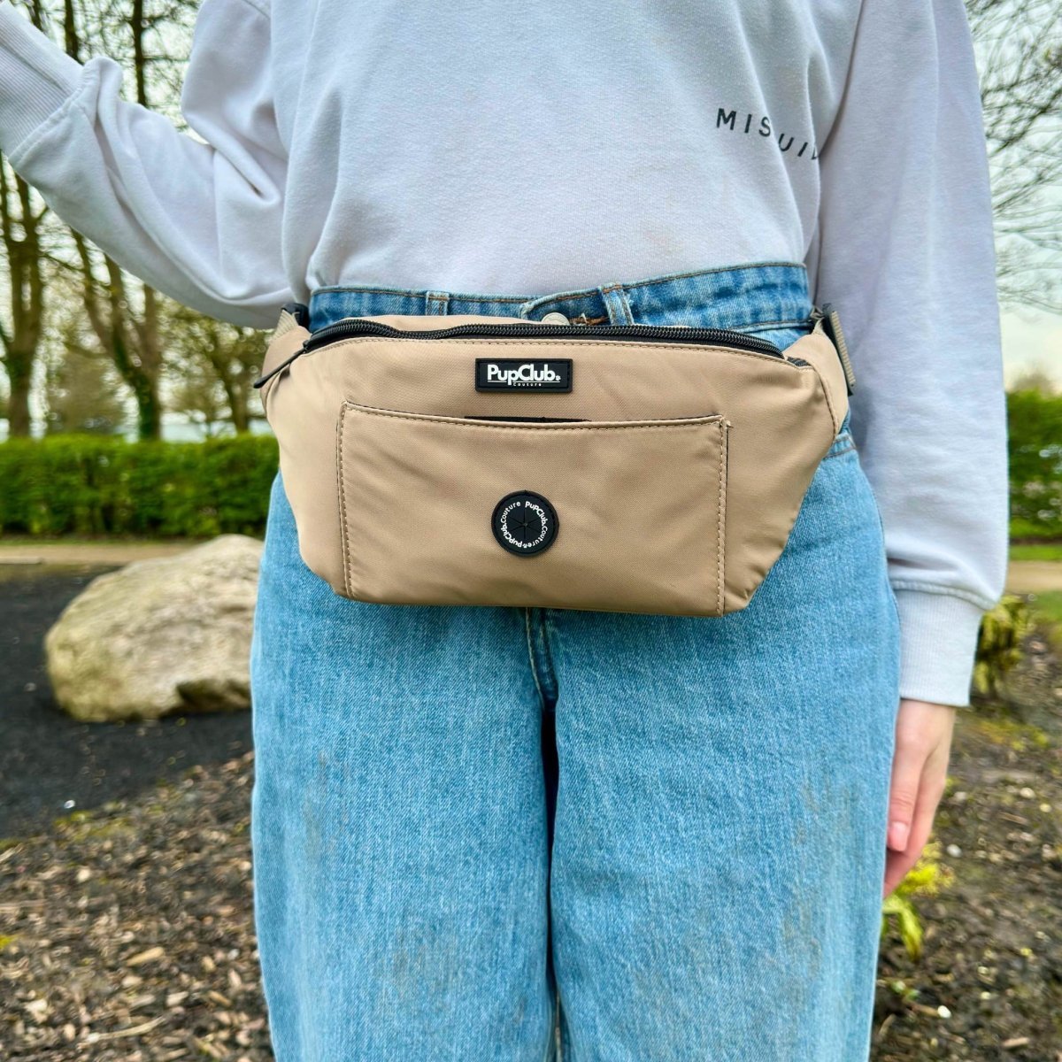 Dog Walking Bum Bag - Tan - mezetto PupClub Couture PupClub Couture
