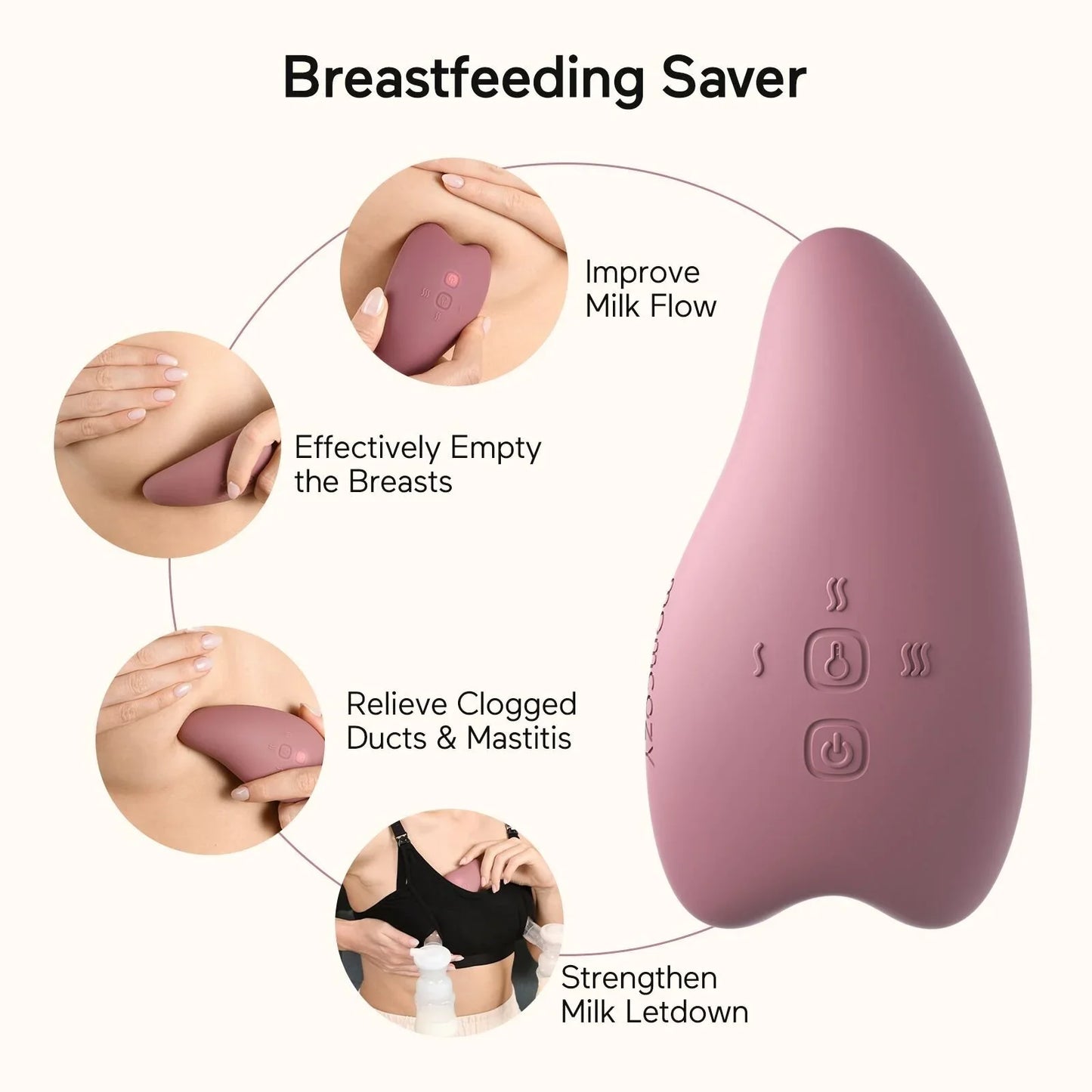 Momcozy Warming and Vibrating Lactation Massager