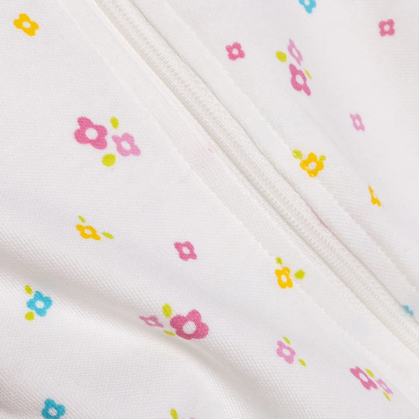 HelloBaby Newborn Girl Footed Jumpsuit - Ecru