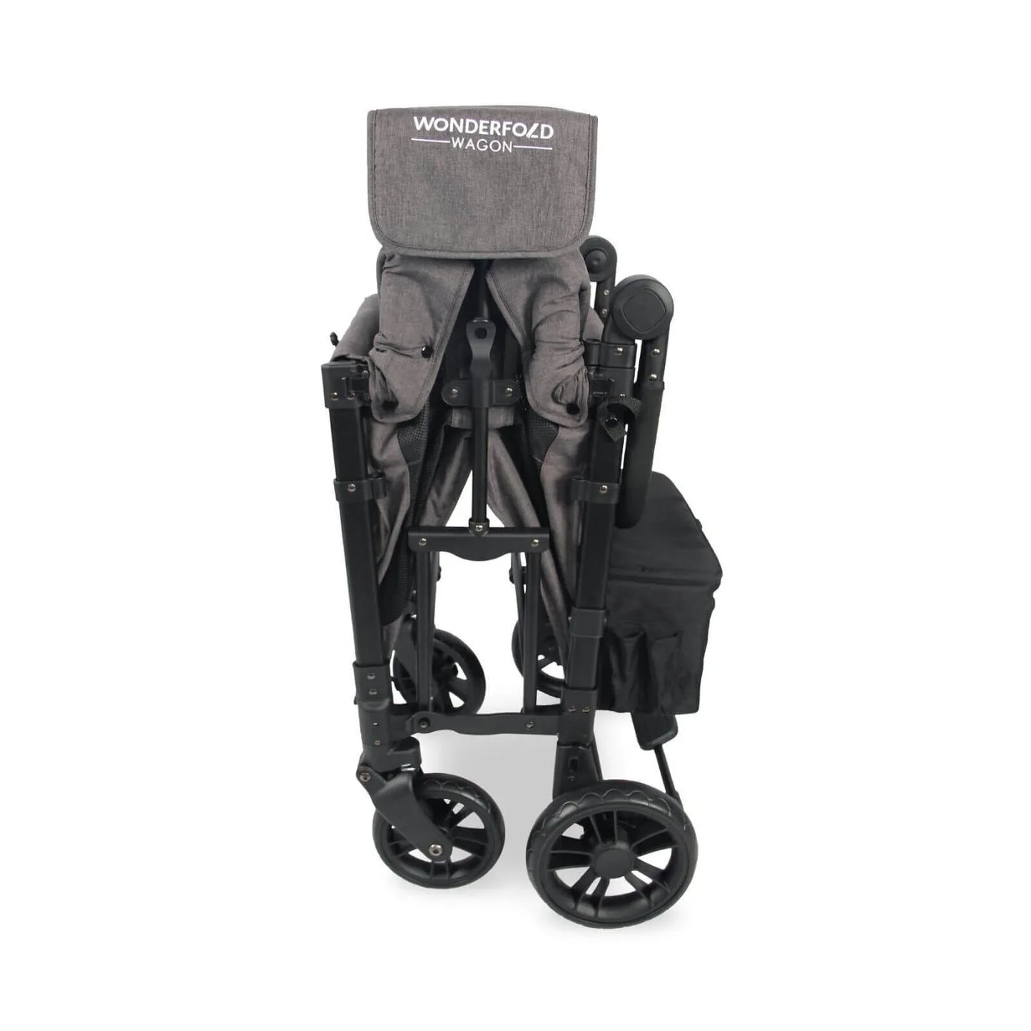 Wonderfold W2 Elite Double Stroller Wagon - Charcoal Grey