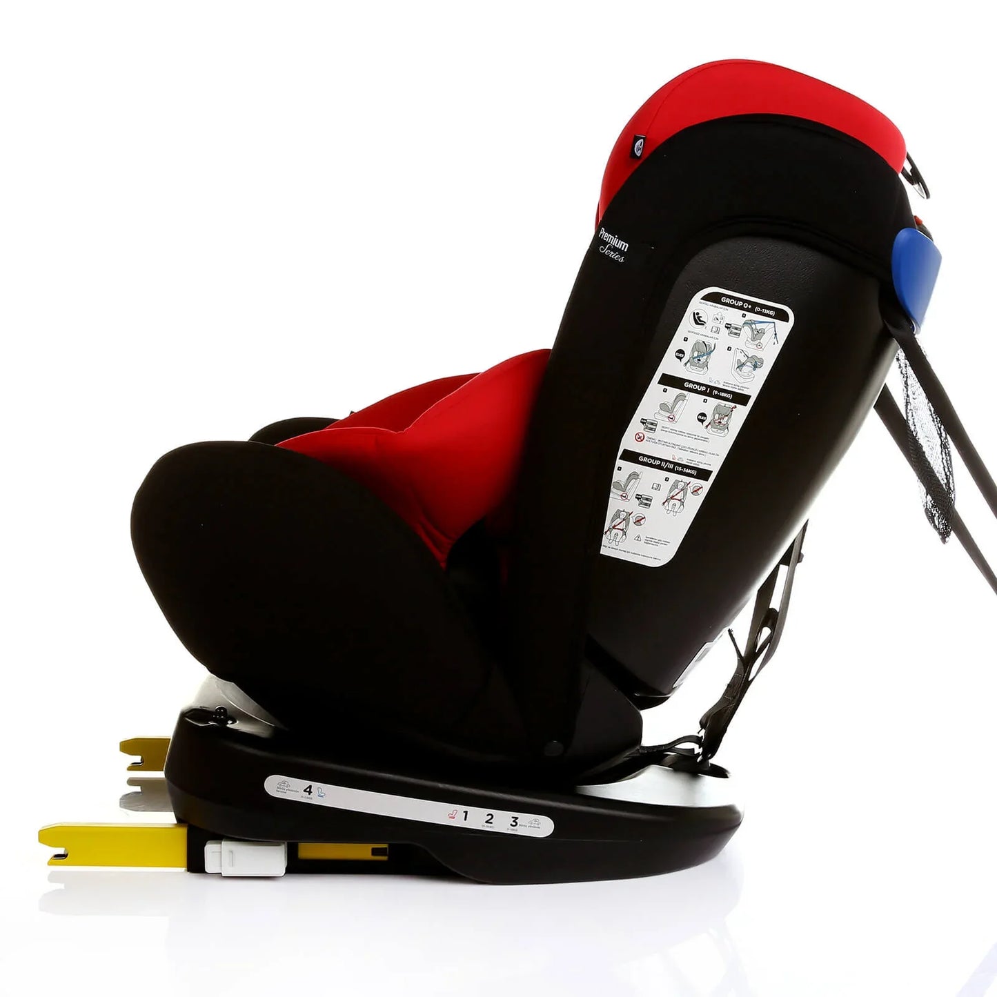 baby plus Orbitfix Group 0/1 Baby Car Seat - Black Red
