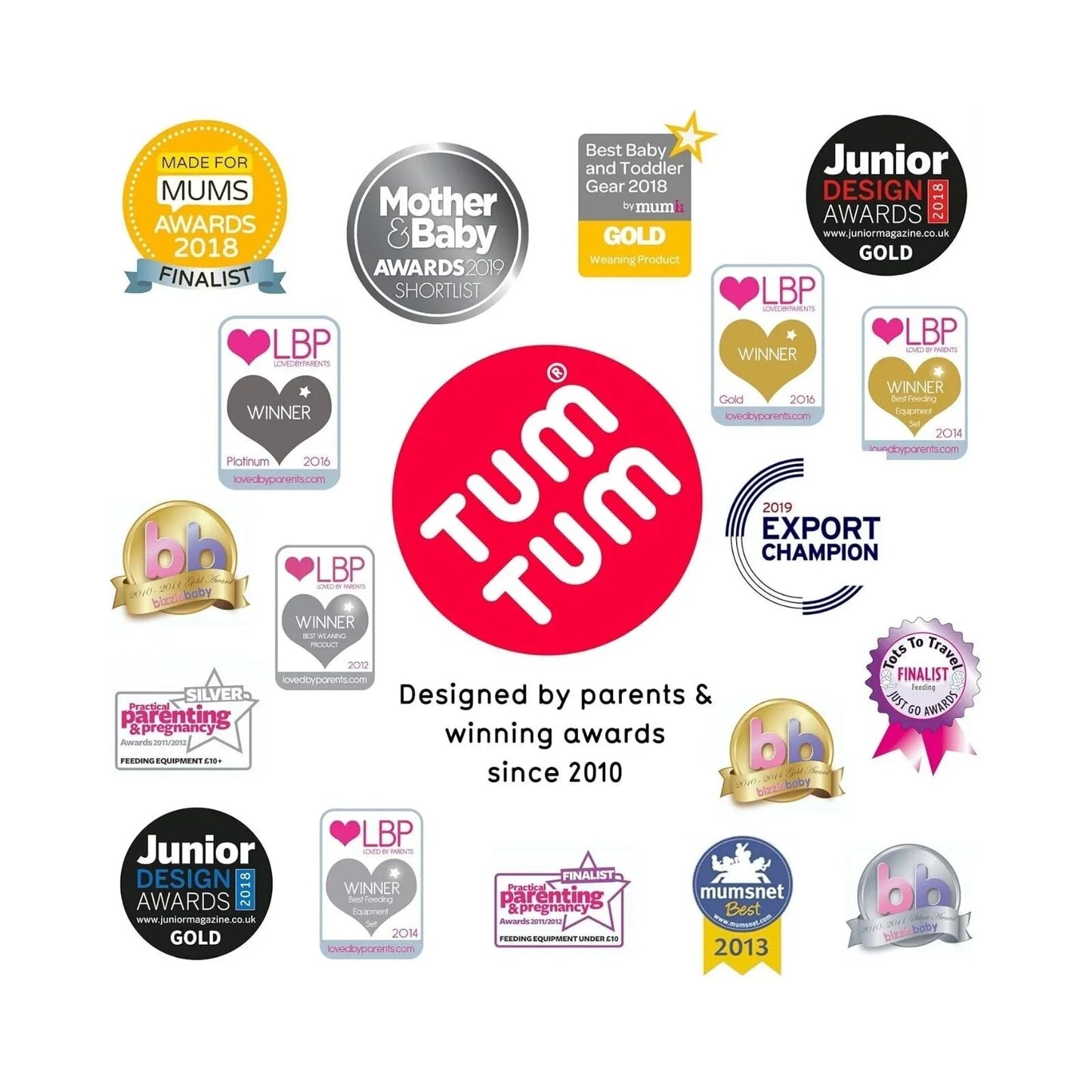 TUM TUM Nesting Snack Pots Pack of 4 - Felicity Fox