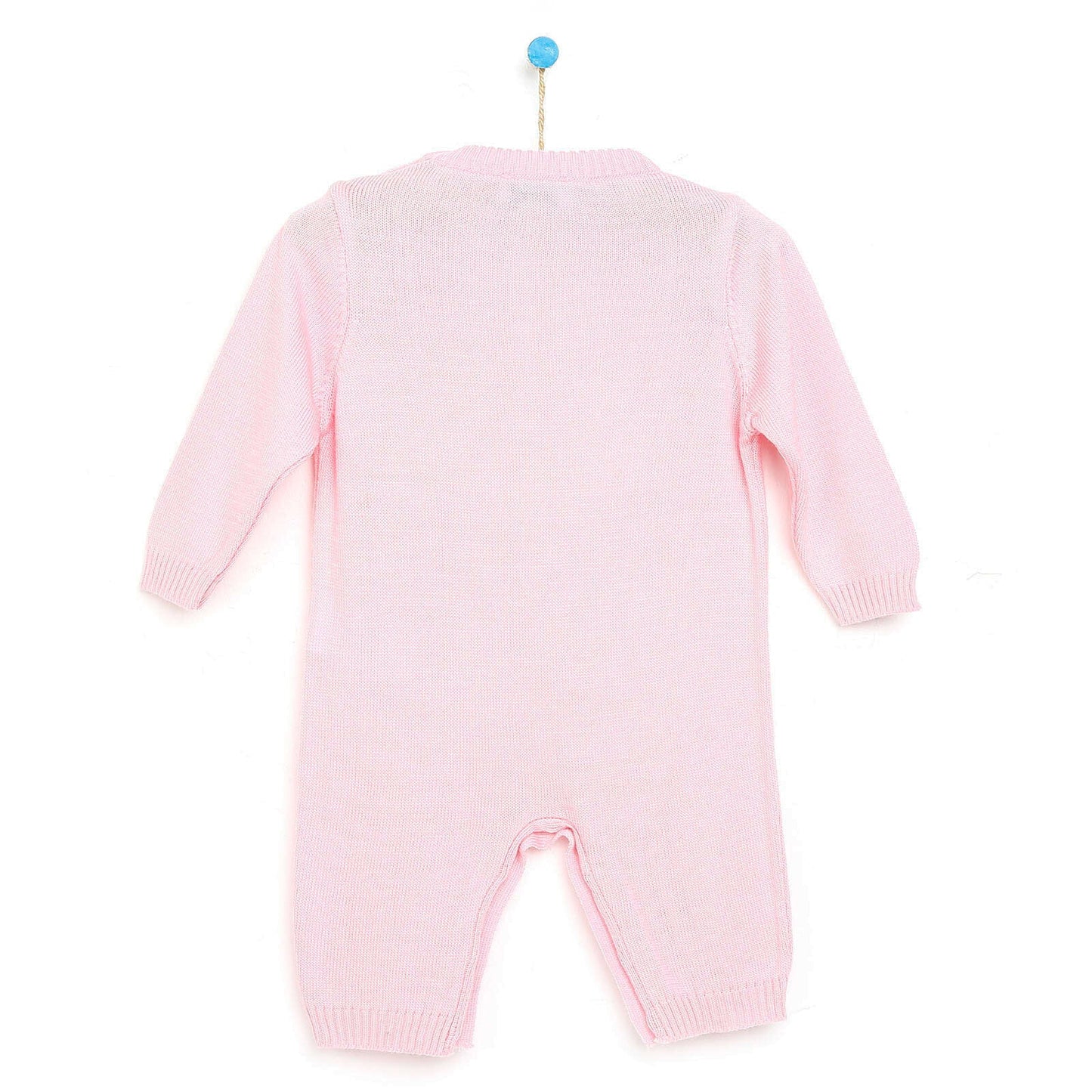 HelloBaby Newborn Knit Baby Elephant Jumpsuit - Light Pink