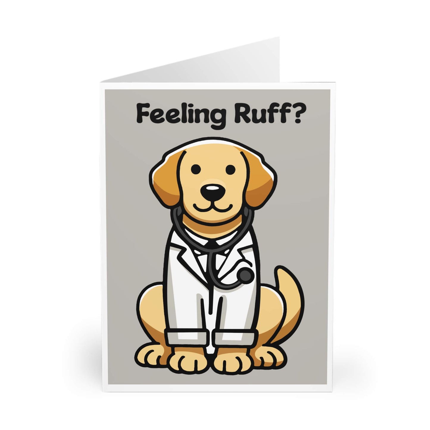 Feeling Ruff? Doctor Dog – Get Well Soon Card - mezetto KEOLIX KEOLIX