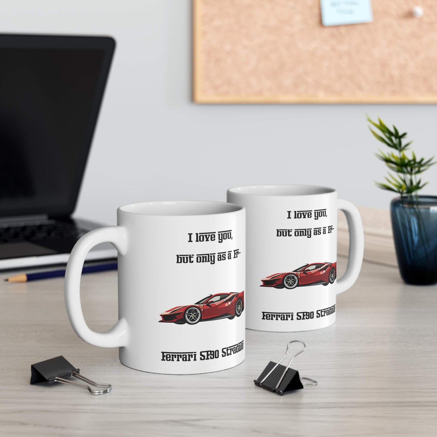Ferrari SF90 Mug – Funny Gift for Car Lovers - mezetto KEOLIX KEOLIX