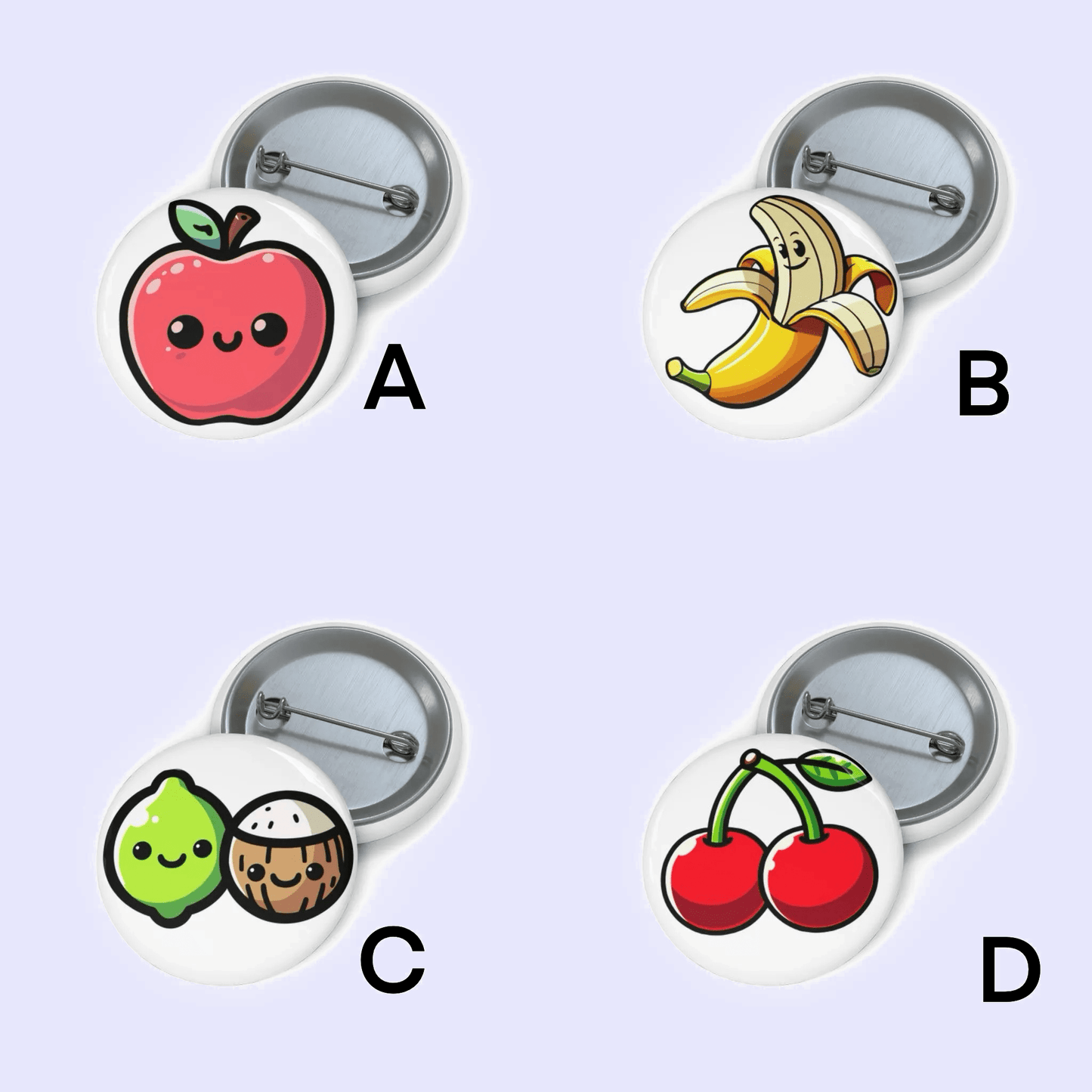 Fruit Pin Badge Bundle - mezetto KEOLIX KEOLIX