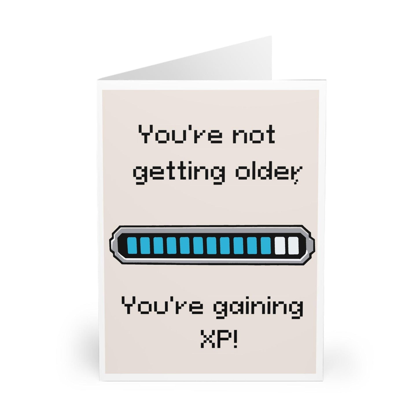 Funny Level - Up Birthday Card – Gamer XP Bar Design - mezetto KEOLIX KEOLIX