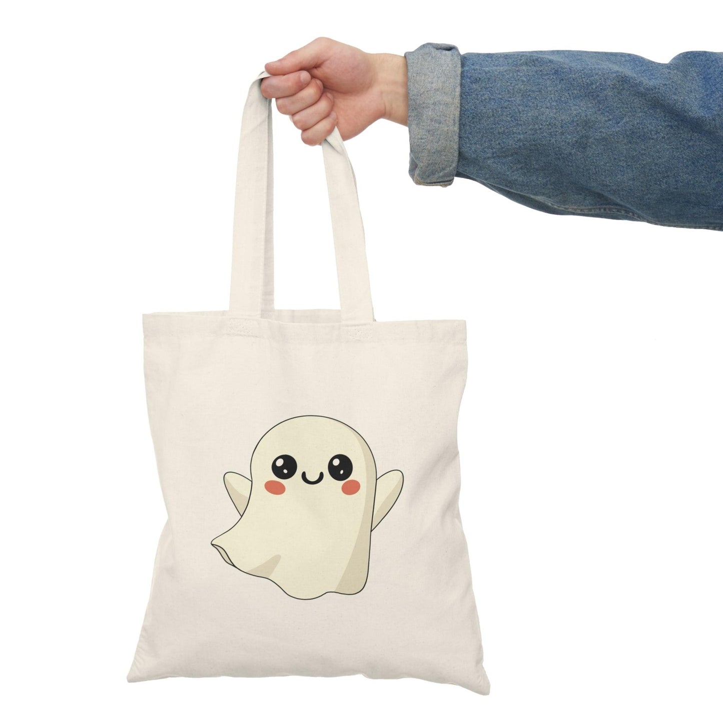 Ghost Cartoon Tote Bag – Cute Halloween Bag - mezetto KEOLIX KEOLIX