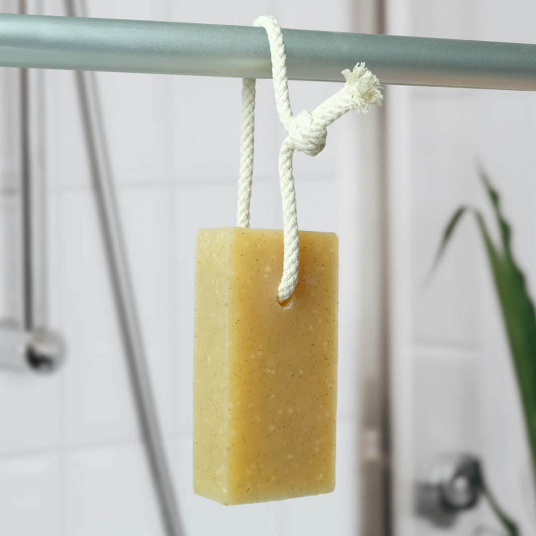 Natural Soap On A Rope - 'Zingy' Lemongrass 125g