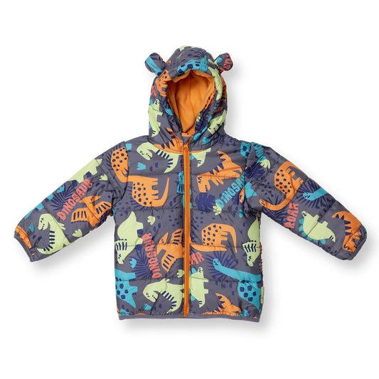 HelloBaby Baby Boy Dinosaur Printed Coat - Printed - mezetto